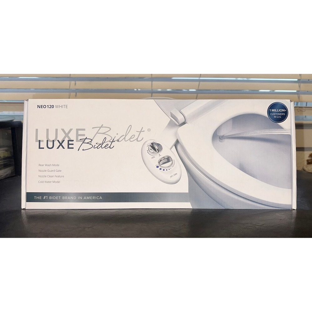 LUXE Bidet NEO 120 White Toilet Attachment Bidet - Cold Water Model